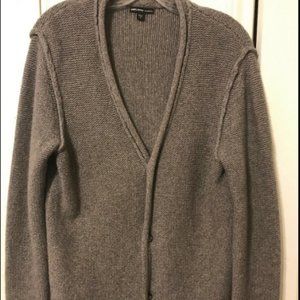 James Perse SZ 1 Cashmere Blend Soft Cardigan Roll